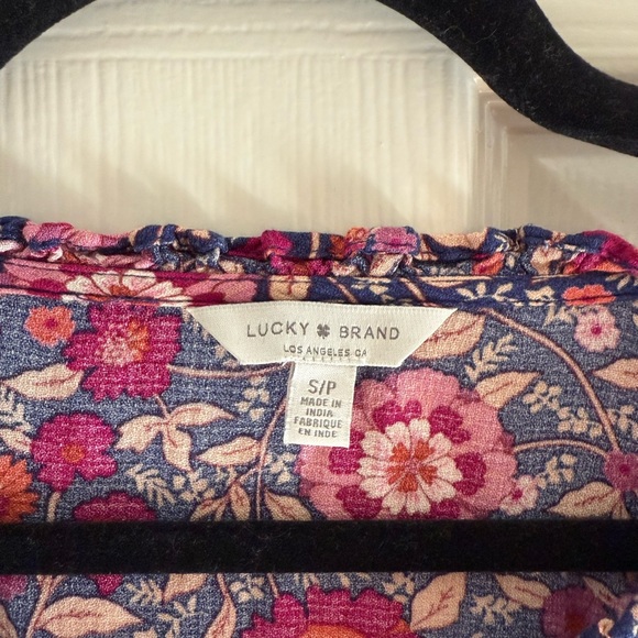 Lucky Brand Boho Top Size Smalll - Picture 2 of 3